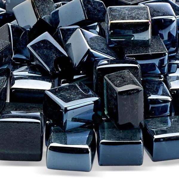 BBQGuys Signature 1/2-Inch Black Luster Cubes - 10 Pounds
