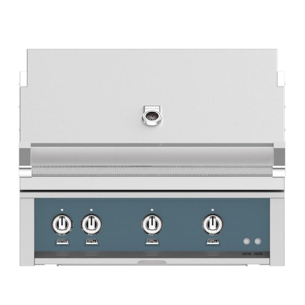 Hestan 36-Inch Built-In Propane Gas Grill W/ Sear Burner & Rotisserie - Pacific Fog - GMBR36-LP-GG