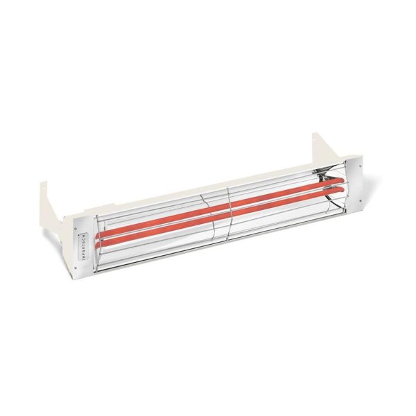 Infratech WD-Series 39-Inch 4000W Dual Element Electric Infrared Patio Heater - 480V - Biscuit - WD4048BI