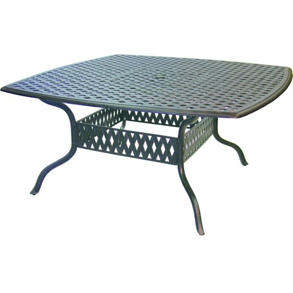 Series 30 64 Inch Cast Aluminum Dining Table by Darlee