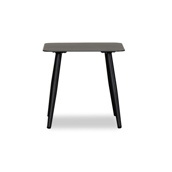 Midnight Cove 20 Inch Black Aluminum End Table by Lakeview Outdoor Designs