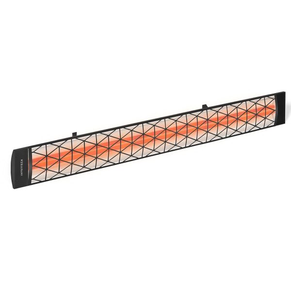 Infratech Motif Contemporary 61 1/4 Inch 2600W Dual Element Electric Patio Heater - 240V - Black - CD5224BL1