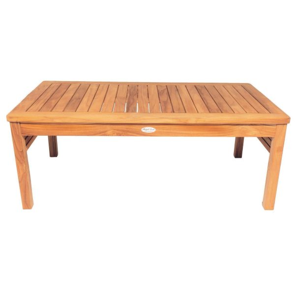 Miami 43 X 24 Inch Rectangular Teak Coffee Table by Royal Teak Collection