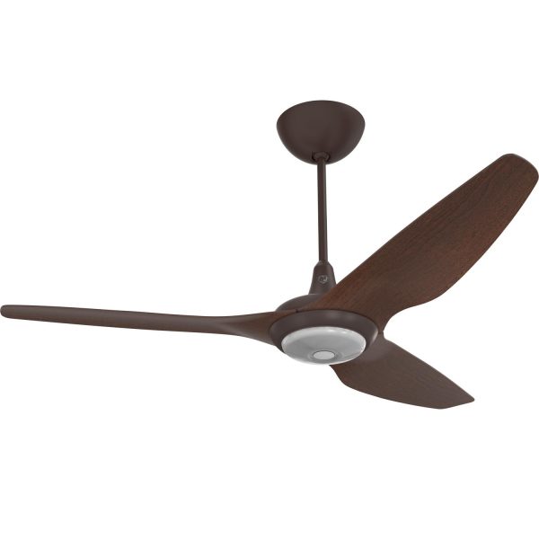 Big Ass Fans 60-Inch Haiku Ceiling Fan Universal Mount W/12-Inch Downrod & Downlight in Oil-Rubbed Bronze/Cocoa - MK-HK4-052506A471F654G10I12S2