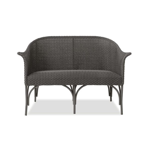 Timeless View 2 Person Wicker Loveseat in Pewter by Lakeview Outdoor Designs