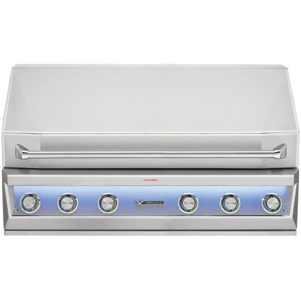 Twin Eagles Eagle One 54-Inch 4-Burner Built-In Propane Gas Grill with Sear Zone & Two Infrared Rotisserie Burners - TE1BQ54RS-L