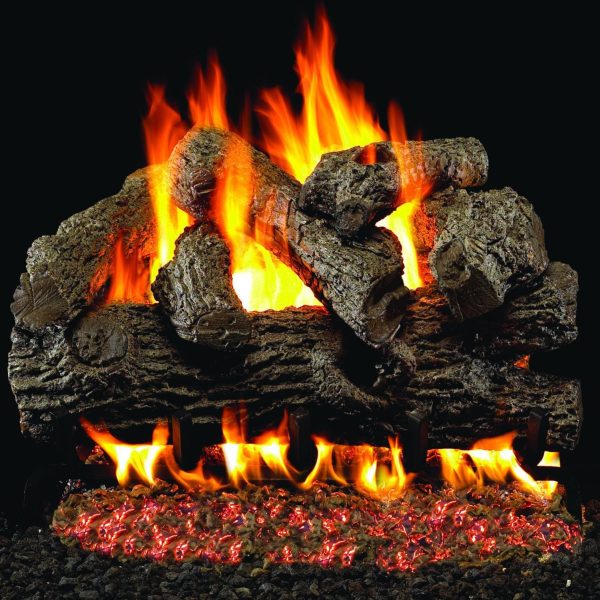 Peterson Real Fyre 24-Inch Royal English Oak Gas Logs (Logs Only - Burner Not Included)
