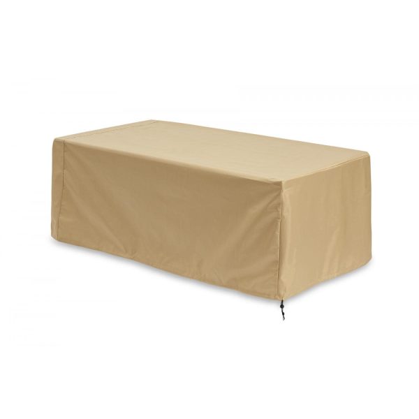 The Outdoor GreatRoom Company 72-Inch Vinyl Cover for Boardwalk Gas Fire Pit Table - Tan - CVR7345