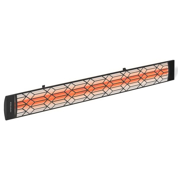 Infratech Motif Craftsman 61 1/4 Inch 2600W Dual Element Electric Patio Heater - 240V - Black - CD5224BL2