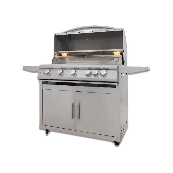 Blaze LTE+ 40-Inch 5-Burner Natural Gas Grill w/ Lift-Assist Hood & Rear Infrared Burner - BLZ-5LTE3-NG