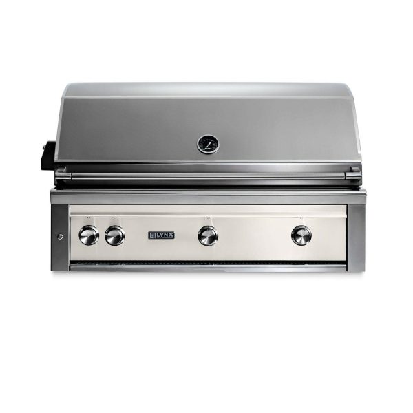 Lynx Professional 42 Inch Built-In Natural Gas Grill w/ Rotisserie in Glacier - L42R-3-GLNG