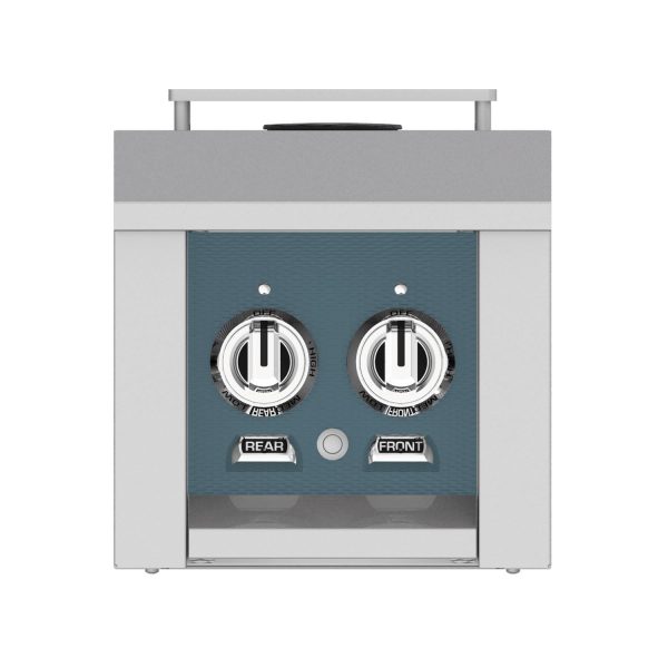 Hestan Built-In/Cart Mounted Natural Gas Double Side Burner - Pacific Fog - AGB122-NG-GG