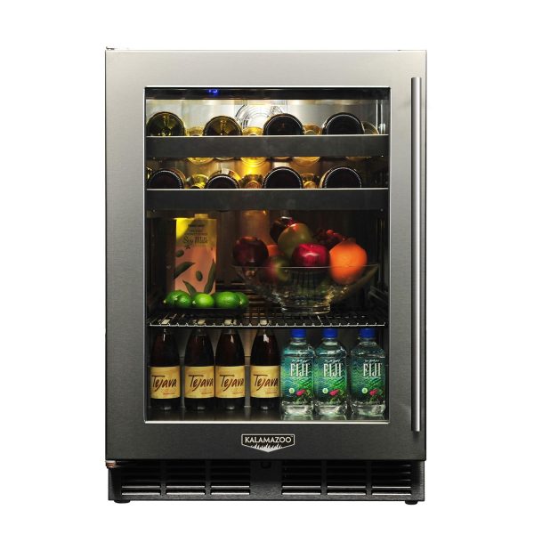Kalamazoo Signature 24 Inch Outdoor Beverage Center - Left Hinge - Marine-Grade - K-HP24BO-4-3L-M6