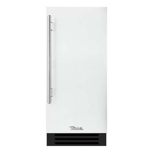 True 15 Inch 3.14 Cu. Ft. Right Hinge Outdoor Refigerator - Matte White w/ Stainless Steel Handles - TUR-15-R-OP-C~DSK-030-H04