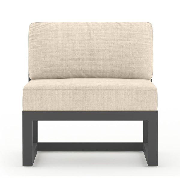 Misty Cove Aluminum Middle Section in Slate/Canvas Flax by Lakeview Outdoor Designs