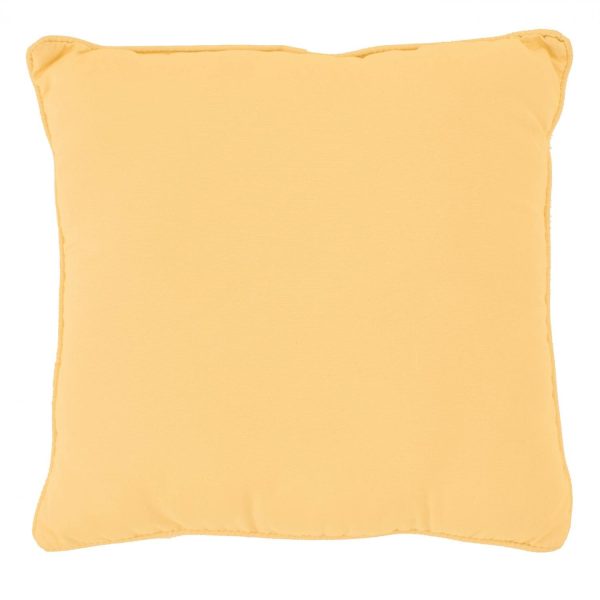 Sunbrella Canvas Buttercup Throw Pillow By BBQGuys Signature - 18 X 18