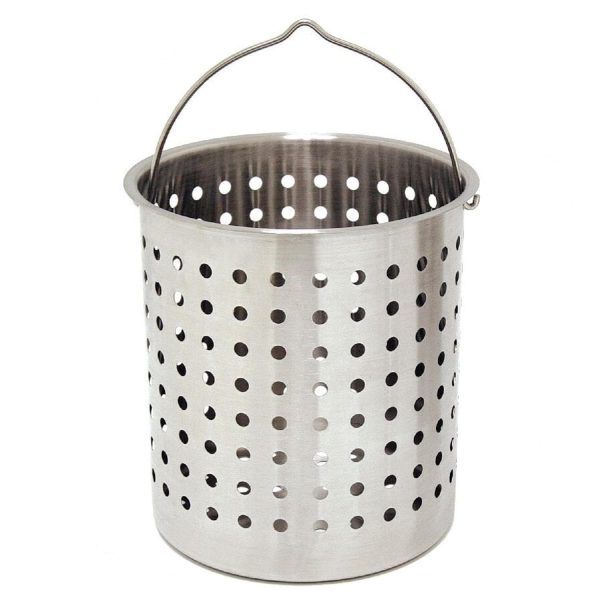 Bayou Classic Baskets 24 Quart Perforated Stainless Steel Fry Basket