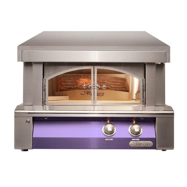 Alfresco 30-Inch Freestanding Countertop Propane Outdoor Pizza Oven Plus in Blue Lilac - AXE-PZA-LP-S4005