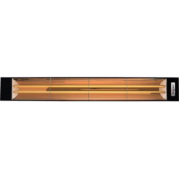 Eurofase 61-Inch 6000 Watt Dual Element 240V Electric Infrared Patio Heater In Black - EF60240B