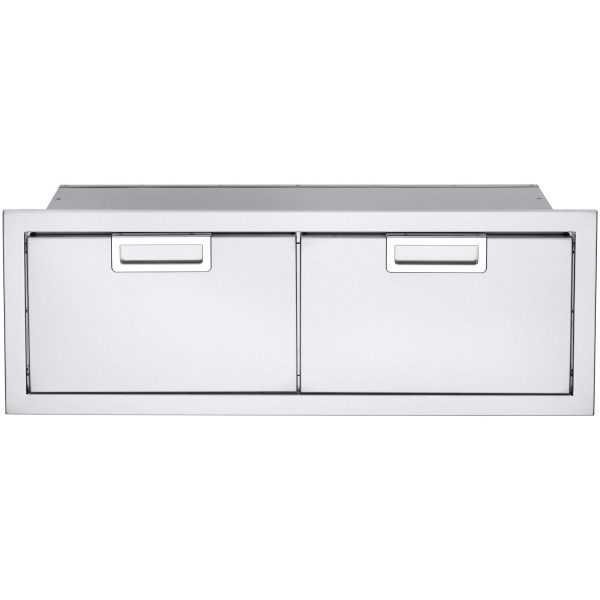Crown Verity Infinite Series 48-Inch Stainless Steel Double Access Drawers - IBI48-DD