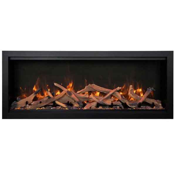 Amantii Symmetry XT Bespoke 74-Inch Built-In Electric Fireplace W/ Thermostatic Remote, WiFi Capable - SYM-74-XT-BESPOKE