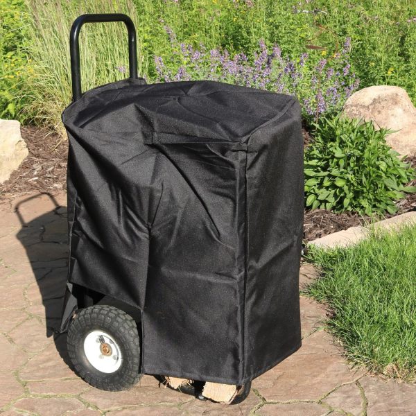 Ultimate Patio Firewood Log Cart & Cover