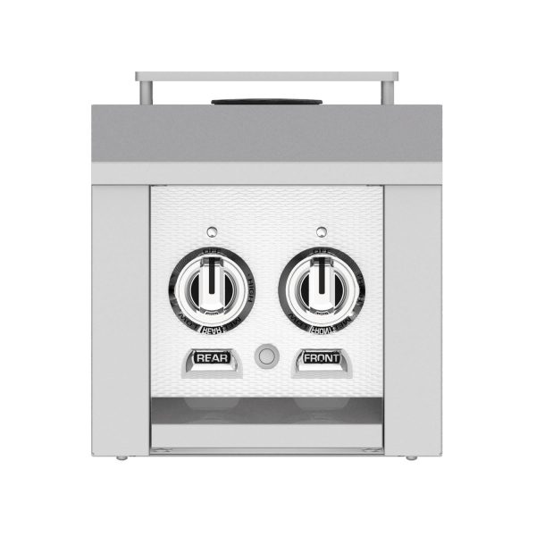 Hestan Built-In/Cart Mounted Propane Gas Double Side Burner - Froth - AGB122-LP-WH