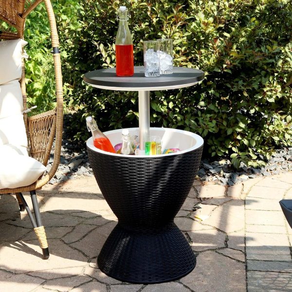 Patio Cooler Table in Phantom Gray By Ultimate Patio