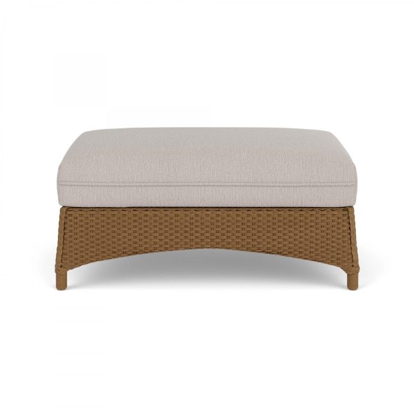 Mandalay Lloyd Loom Large Ottoman in Hickory/Remy Cloud by Lloyd Flanders