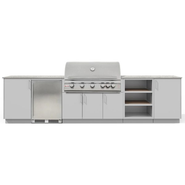 Urban Bonfire Taiga 40 Outdoor Kitchen w/ Blaze LTE Propane Grill, Refrigerator, Keon Dekton Countertop & Chantilly Finish - B-Taiga-40-Blaze-Keon-Chantilly