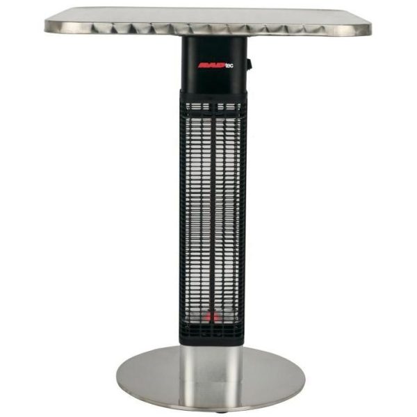 RADtec Bistro Table Series 24-Inch Square 1500W Electric Infrared Bistro Table Patio Heater - 120V - SBT-15S