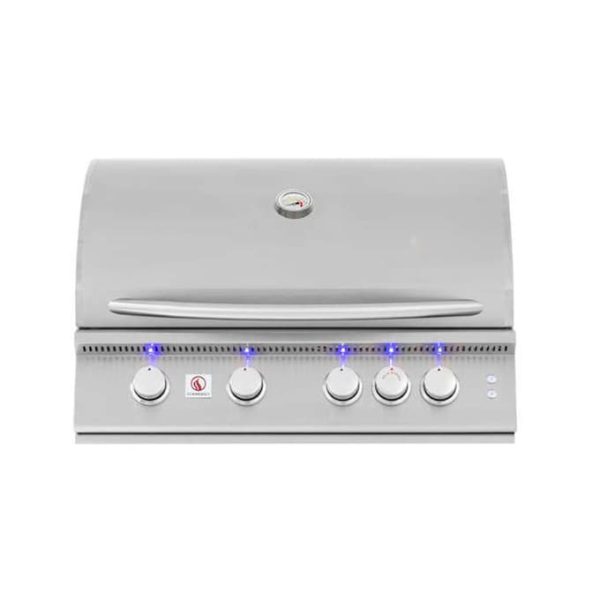 Summerset Sizzler Pro 32-Inch 4-Burner Built-In Propane Gas Grill With Rear Infrared Burner - SIZPRO32-LP