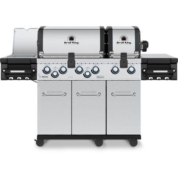 Broil King Regal S 690 PRO IR 6-Burner Natural Gas Grill With Rotisserie & Infrared Side Burner - Stainless Steel - 957947