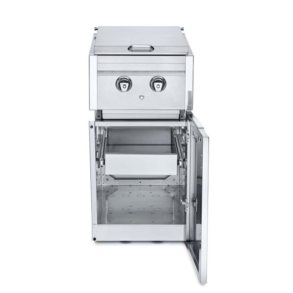 Crown Verity Infinite Series 18-Inch Stainless Steel Cabinet Module w/ Propane Dual Side Burner & Single Drawer (Bulk Tanks Only) - ICM-SB-SIBULK-1D