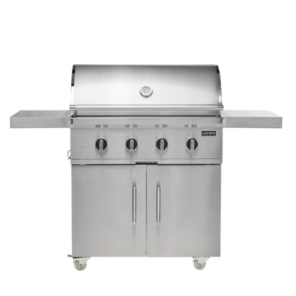 Coyote CL-Series 36-in 4-Burner Natural Gas Grill w/ Lift-Assist Hood & Safety Valve