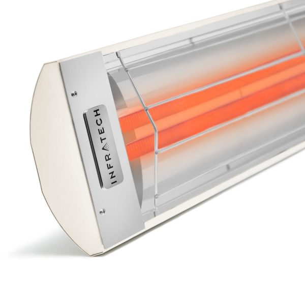 Infratech CD-Series 61 1/4-Inch 6000W Dual Element Electric Infrared Patio Heater - 240V - Biscuit  - CD6024BI