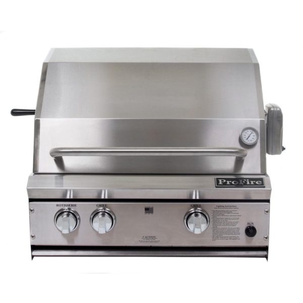 ProFire Professional Series 27-Inch Built-In Natural Gas Grill With Rotisserie - PF27R-N