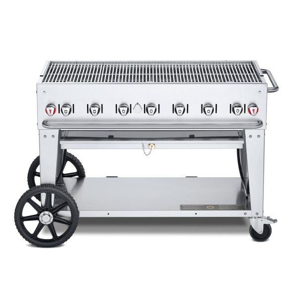 Crown Verity 48-Inch Single Inlet (50 or 100 LB Tanks Only) Mobile Propane Grill - CV-MCB-48-SI 50/100