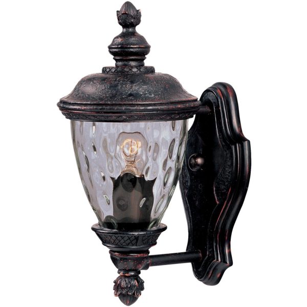 Maxim Carriage House DC One Light 12-Inch Outdoor Wall Light - Oriental Bronze - 3495WGOB