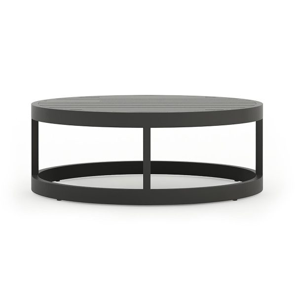 Misty Cove 34 Inch Slate Aluminum Coffee Table by Lakeview Outdoor Designs