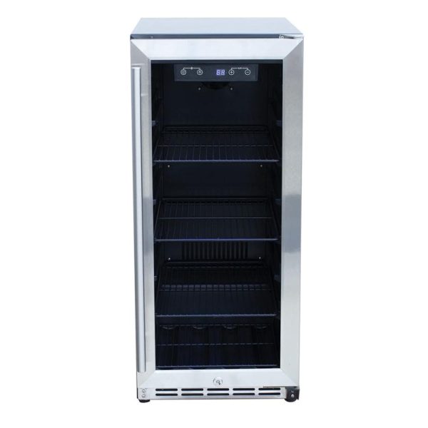 RCS 15-Inch 3.2 Cu. Ft. Outdoor Rated Stainless Steel Refrigerator with Glass Window - REFR5