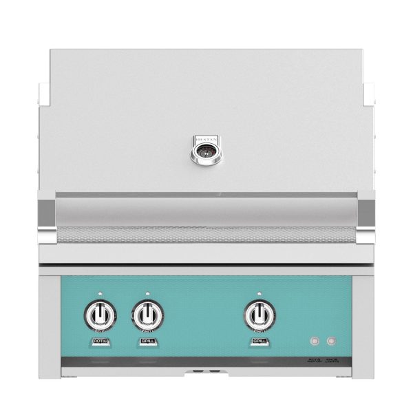 Hestan 30-Inch Built-In Natural Gas Grill W/ Rotisserie - Bora Bora - GABR30-NG-TQ