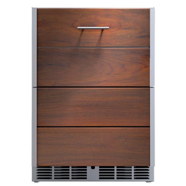 Kalamazoo Arcadia 24 Inch Outdoor Wine Chiller - Right Hinge - Ipe Finish - K-HP24WO-2KDR-IPE-S4