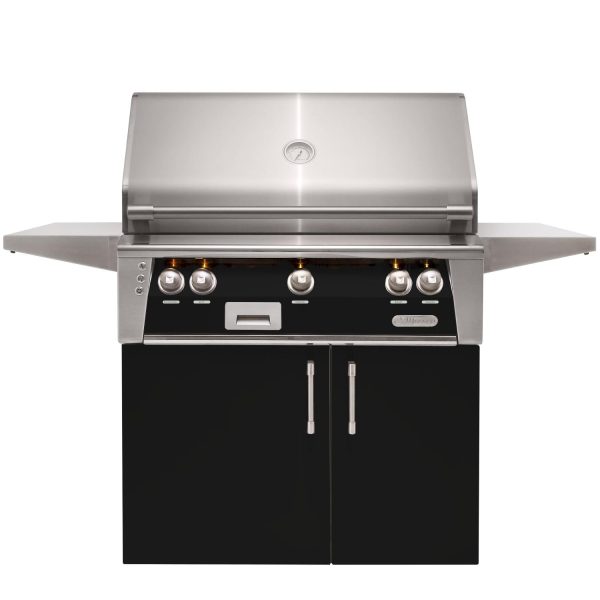 Alfresco ALXE 36-Inch  Natural Gas Grill With Sear Zone And Rotisserie - Jet Black Gloss - ALXE-36SZC-NG-S9005