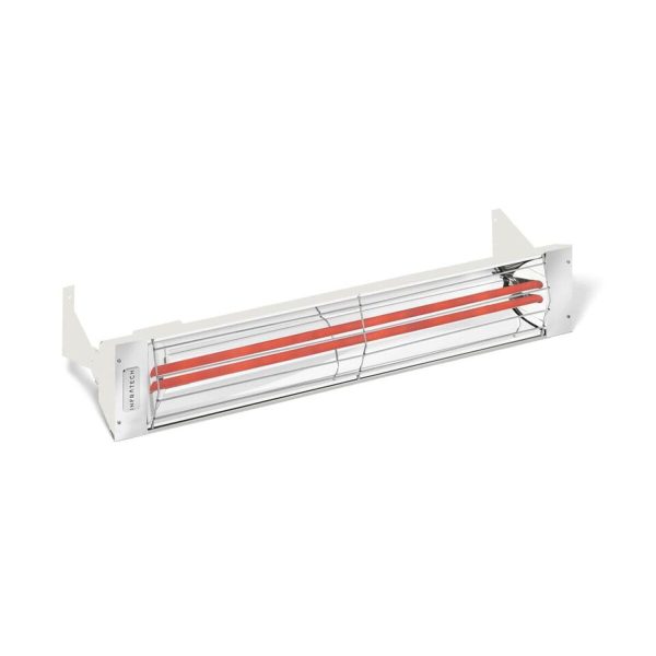 Infratech WD-Series 39-Inch 4000W Dual Element Electric Infrared Patio Heater - 480V - White - WD4048WH