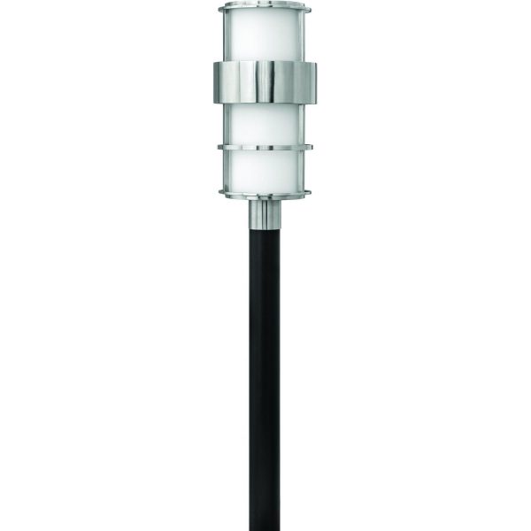 Hinkley Lighting Saturn One Light 22-Inch Outdoor Post Light - Stainless Steel - 1901SS