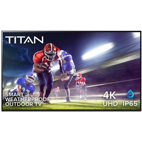 Titan L100 Series 65 Inch Partial Sun 4K UHD Smart Outdoor TV w/ Direct Lit Backlight & Built-In Alexa - BQG-L100-UHD-065-010