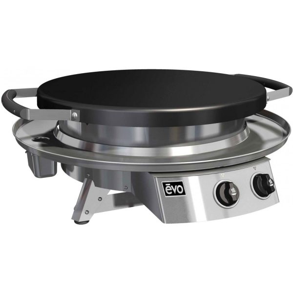 EVO Professional Tabletop Flattop Natural Gas Grill w/ Non-Stick Ceramic Clad Coating - 10-0095-NG
