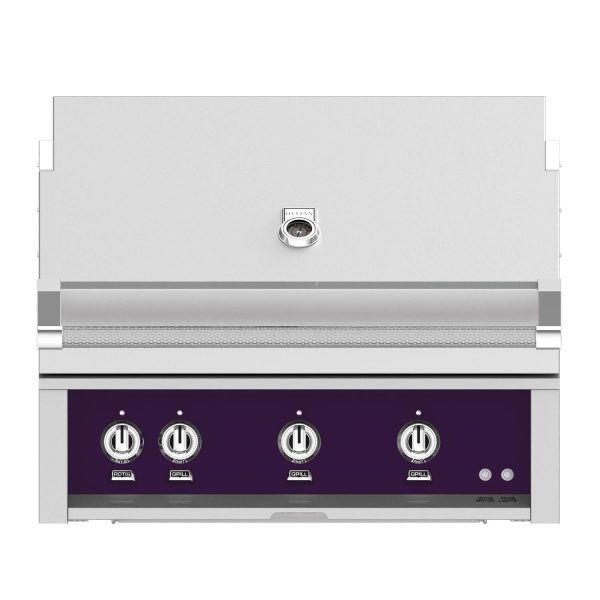 Hestan 36-Inch Built-In Natural Gas Grill W/ Rotisserie - Lush - GABR36-NG-PP
