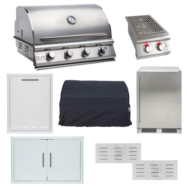 Blaze LBM 8-Piece 32-Inch Propane Outdoor Kitchen Package